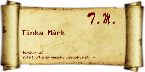 Tinka Márk névjegykártya