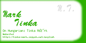 mark tinka business card